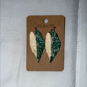 Alocasia Half Moon Earrings